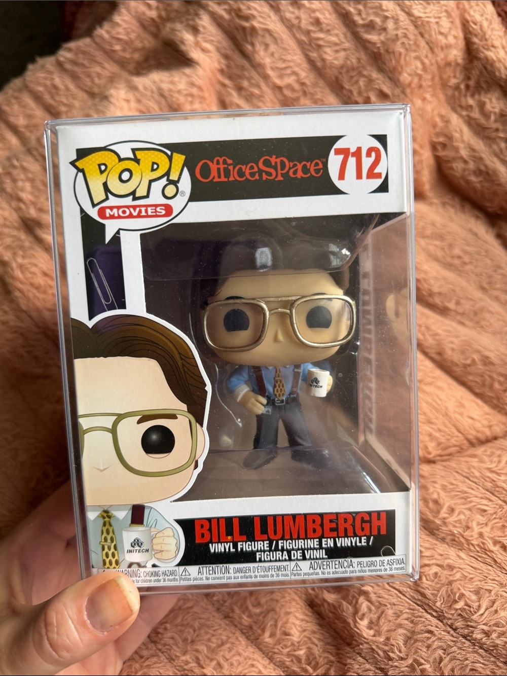 Funko Pop! Movies Bill Lumbergh Vinyl Figure - Blue Shirt, Brown Hair
